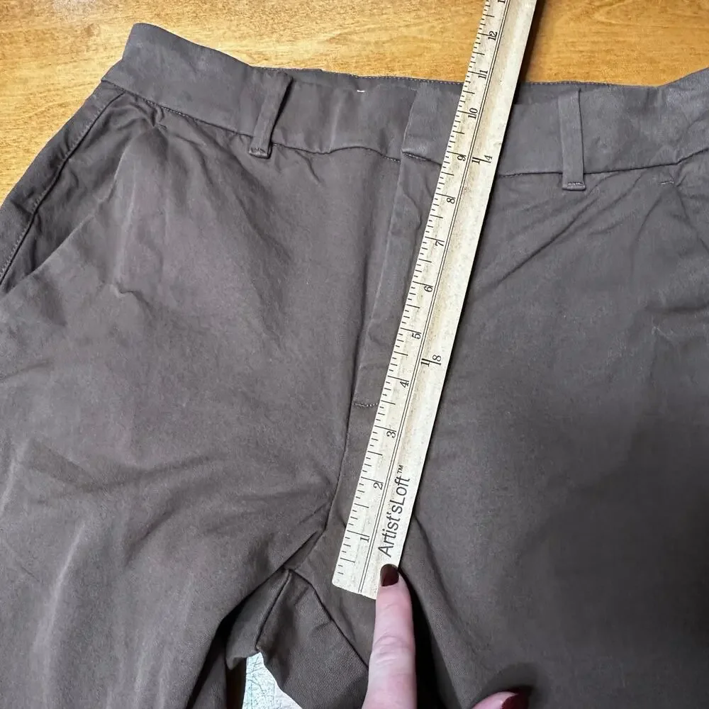 Everlane Mocha Brown Bi Stretch Flare Trouser Pants Womens 6‎ Office Minimalist